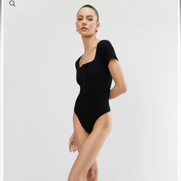 black bodysuit - oak + fort - Picture 3 of 3